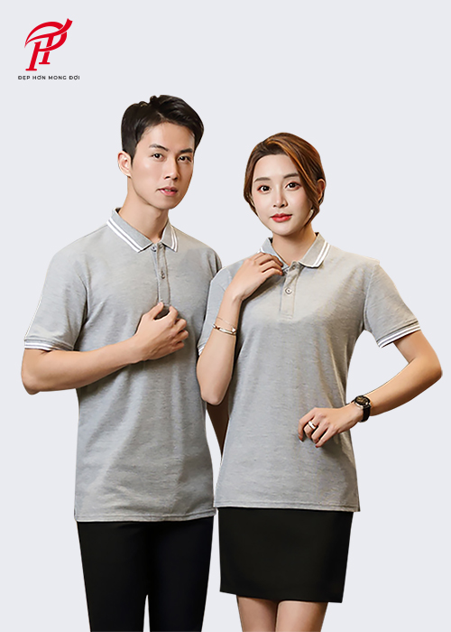 Đồng Phục Áo Polo Xám Nhạt PL017