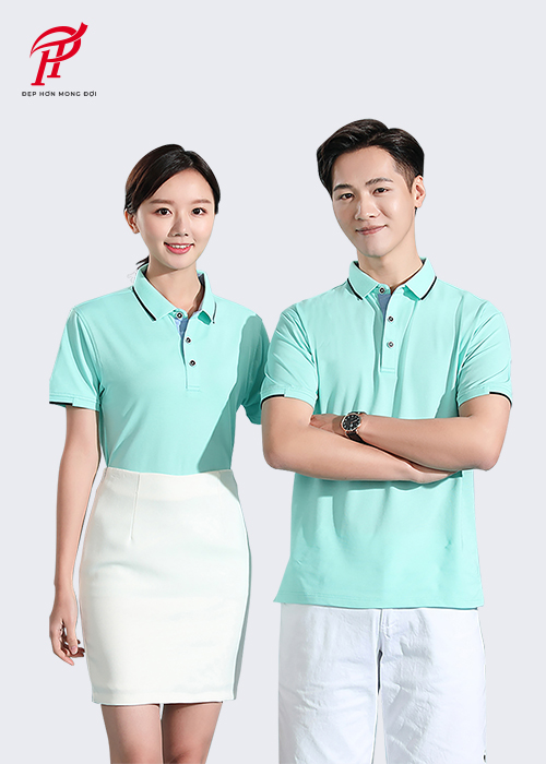 Áo Polo Đồng Phục Xanh Ngọc Tươi Mát PL006